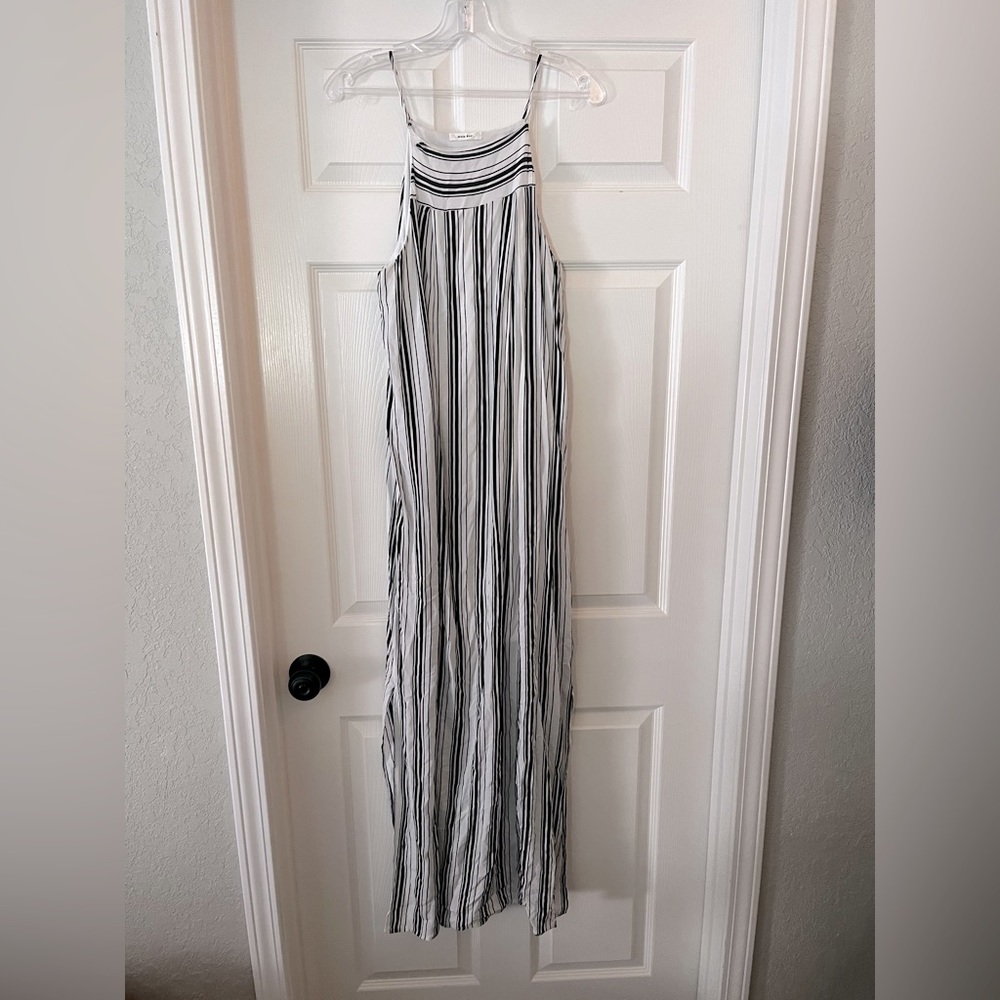 Maxi loose striped dress.